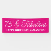 ホットピンク75と素晴らしい 横断幕 (横)