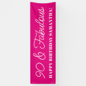 ホットピンク90と素晴らしい 横断幕 (縦)