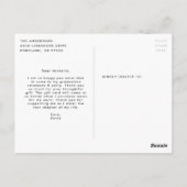 ホットピンク |はっきりした写真卒業 ポストカード (裏面)