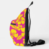 ホットピンク/イエローのピンクビキニ模様 スリングバッグ (右)