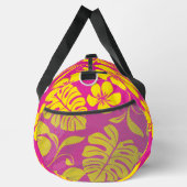 ホットピンク/イエローのピンクビキニ模様 ダッフルバッグ (右)