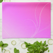 ホットピンク キッチンタオル (折り畳み)