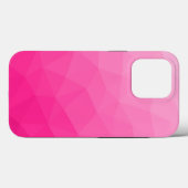 ホットピンク グラデーション 幾何学メッシュパターン Case-Mate iPhoneケース (裏面 (横))