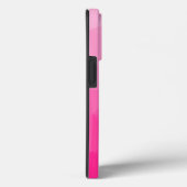 ホットピンク グラデーション 幾何学メッシュパターン Case-Mate iPhoneケース (裏面 / 右)