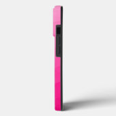 ホットピンク グラデーション 幾何学メッシュパターン Case-Mate iPhoneケース (裏面 / 左)
