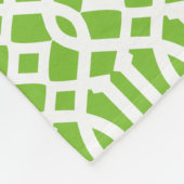 ホットピンク&グリーントレリス |フリースブランケット フリースブランケット (角)