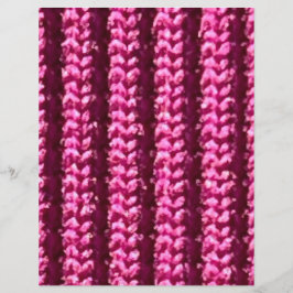ホットピンク、スクラップブック紙の上げニット模様