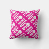ホットピンク、テニスママ クッション (裏面)