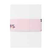 ホットピンク&ネイビーブルーフローラ2ピンク 招待状ベリーバンド (裏面例)