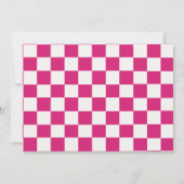 ホットピンク ハロー トゥエンティ・ワン 21歳の誕生日 写真 招待状 (裏面)