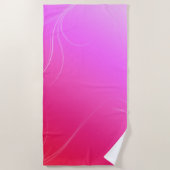 ホットピンク ビーチタオル (正面)