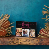 ホットピンク フレンズ 3 フォト フレンドシップ コラージュ フォトプラーク (側面)