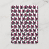 ホットピンク/ブラックスニーカー写真教室バレンタイン エンクロージャーカード (裏面)