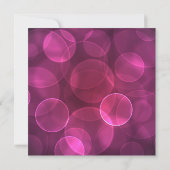 ホットピンク ブラック フォト キンセアニエラ インビテーション (裏面)