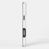 ホットピンク ブラック モノグラム 名前イニシャル iPhoneケース (右側面)