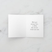 ホットピンク ブラック レオパード 感謝カード (内部)