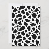 ホットピンク ブラック ワイルドウェストカウガール 誕生日 招待状 (裏面)