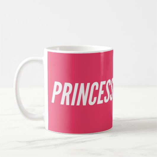 ホットピンク プリンセス コーヒーマグカップ (左)