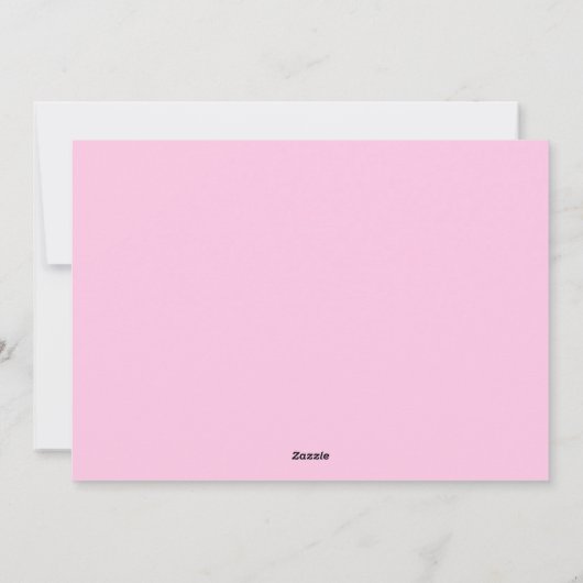 ホットピンク＆ホワイトの雪の結晶クリスマスカード シーズンカード (裏面)