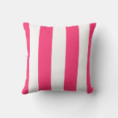 ホットピンク&ホワイトデコストライプのビュー クッション (裏面)