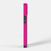 ホットピンク モダンモノグラム iPhoneケース (右側面)