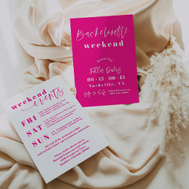 ホットピンク モダン バチェロレッテ ご案内 旅程 シーズンカード