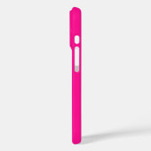 ホットピンク モダン モノグラムイニシャル Case-Mate iPhoneケース (裏面 / 左)