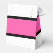 ホットピンク、ライムグリーン、白黒のストライプ フェイバーボックス (裏面サイド)