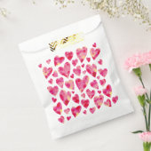 ホットピンク ラブ ハート柄 フェイバーバッグ (封をした状態)