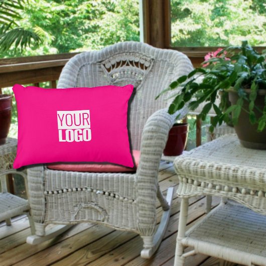 ホットピンク – ロゴの追加 アクセントクッション