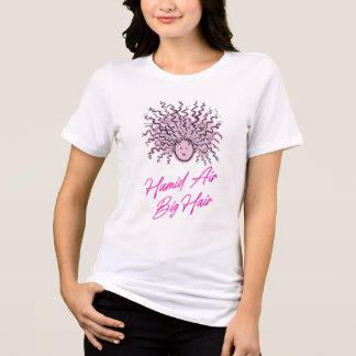 ホットピンク 多湿な空気 ビッグヘア 夏の問題 トライブレンドTシャツ