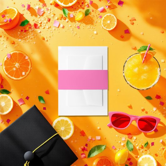 ホットピンク 招待状ベリーバンド