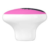 ホットピンク/明るい赤紫色 セラミックノブ (側面)