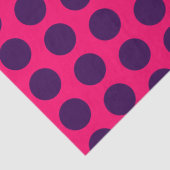 ホットピンク/水玉模様紫ブライダルシャワーパーティー 薄葉紙 (詳細)