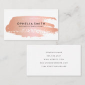 ホットピンク(白いピンクのブラシ付き) 名刺 (正面/裏面)