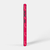 ホットピンク、私はパリが大好き SAMSUNG GALAXYケース (右側面)