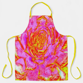 ホットピンク、赤と黄色の多肉性のセダムロゼット エプロン