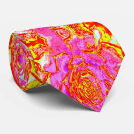 ホットピンク、赤と黄色の多肉性のセダムロゼット ネクタイ