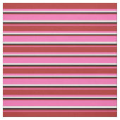 ホットピンク、赤、黒、白の色の線 ファブリック (見本)