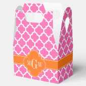 ホットピンク#2モロッコ#5カボチャ3イニシャルモノグラム フェイバーボックス (オープン)