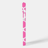ホットピンク#2 白 モロッコ #5 紺 3イニシャル モノグラム Case-Mate iPhoneケース (裏面 / 左)