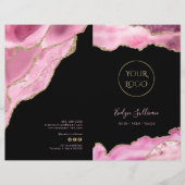 ホットピンクagateサービスメニューパンフレット (正面)