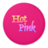 ホットピンクw名セラミックノブ セラミックノブ (正面)