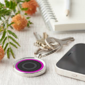 ホットピンポップ・アートのクアートローラダービーホイール キーホルダー (側面)