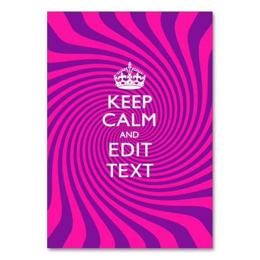 ホットピ保ンクの旋回にあなたの穏やかなことわざ テーブルナンバー (正面)