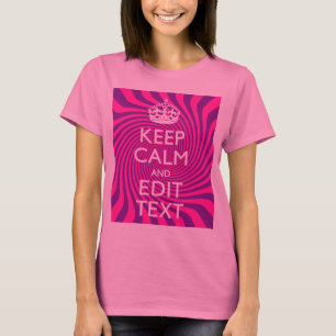 ホットピ保ンクの旋回にあなたの穏やかなことわざ Tシャツ