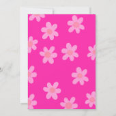 ホットピ名門私立校風のンクY2Kハッピー顔パーティー誕生日 招待状 (裏面)