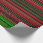 ホットピ数々のックカラーストライプのデザイン ラッピングペーパー (角)