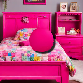 ホットピ無地のンク ラウンドクッション