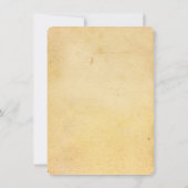 ホットピ素朴ンクティール(緑がかった色)デイジー結婚式招待状 招待状 (裏面)